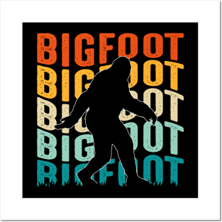Retro Bigfoot Posters and Art